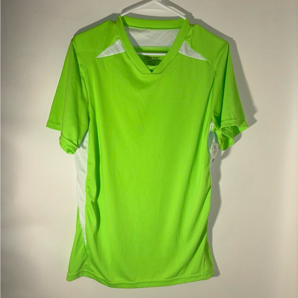 High five adult soccer jersey size small Neon Green